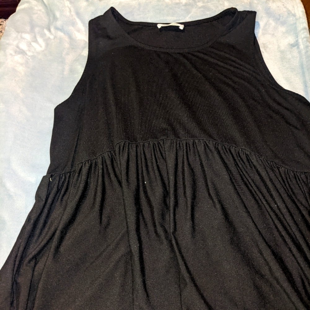 Black Zenana babydoll tank